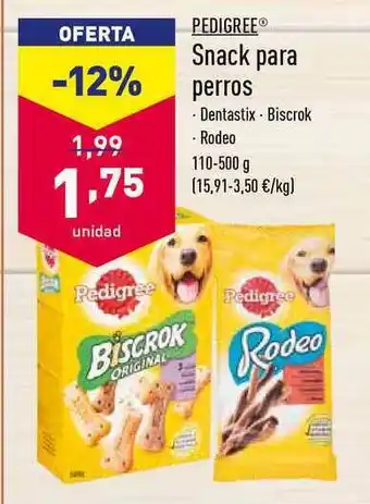 ALDI Pedigree® Snack Para Perros 110-500g oferta