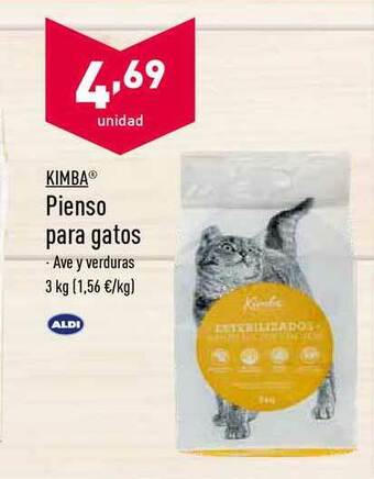 ALDI Kimba® Pienso Para Gatos 3kg oferta