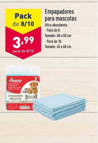 ALDI Empapadores Para Mascotas oferta