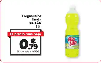 Carrefour Fregasuelos limón BIOTÁN oferta