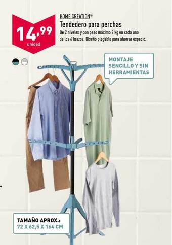 ALDI Home Creation® Tendedero Para Perchas oferta