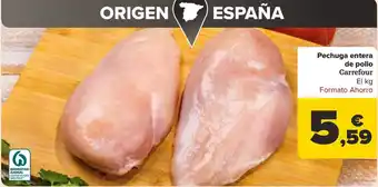 Carrefour Pechuga entera de pollo Carrefour oferta