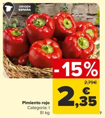 Carrefour Pimiento rojo oferta