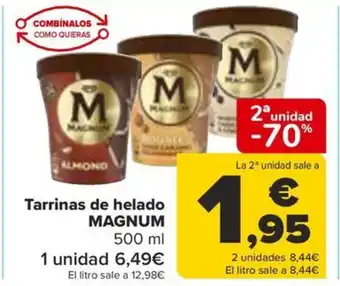 Carrefour Tarrinas de helado MAGNUM oferta