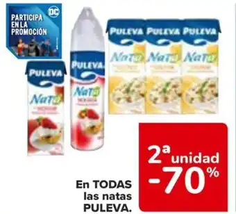Carrefour En TODAS las natas PULEVA. oferta