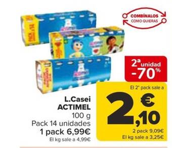Carrefour L.Casei ACTIMEL oferta