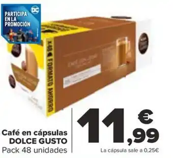 Carrefour Café en cápsulas DOLCE GUSTO oferta