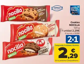 Carrefour Cookies NOCILLA 120 g oferta