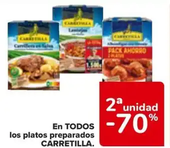 Carrefour EN TODOS los platos preparados CARRETILLA. oferta