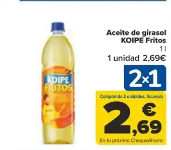 Carrefour Aceite de girasol KOIPE Fritos oferta