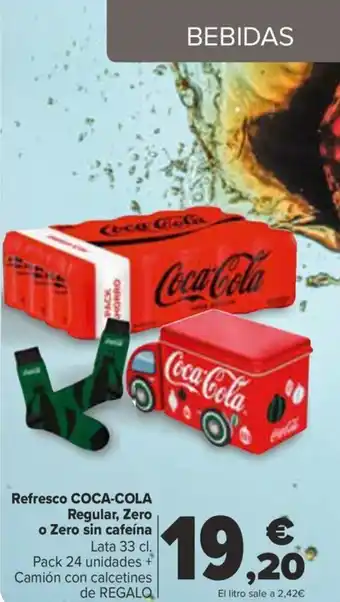 Carrefour Refresco COCA-COLA Regular, Zero oferta