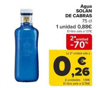 Carrefour Agua SOLÁN DE CABRAS oferta