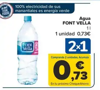 Carrefour Agua FONT VELLA oferta