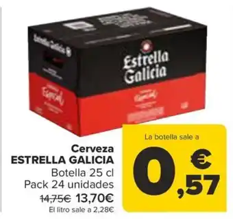 Carrefour Cerveza ESTRELLA GALICIA oferta