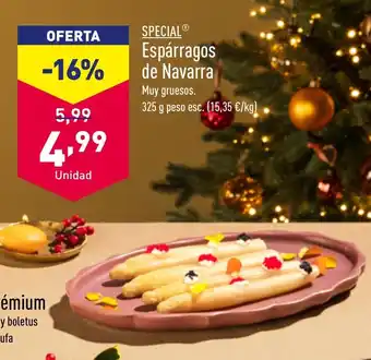 ALDI Espárragos de Navarra oferta