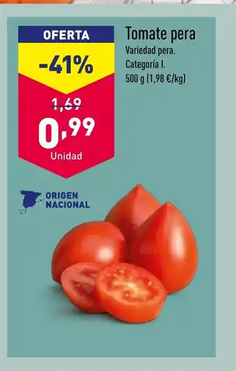 ALDI Tomate pera oferta