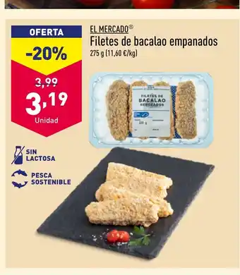 ALDI Filetes de bacalao empanados oferta
