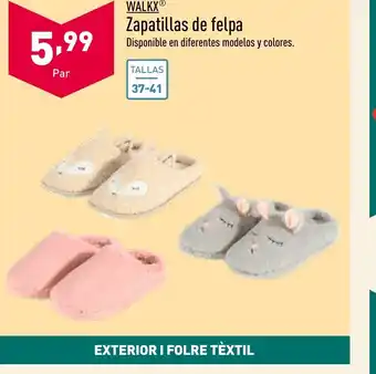 ALDI Zapatillas de felpa oferta