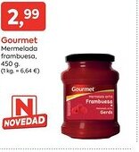 Suma Supermercados Gourmet Mermelada frambuesa, oferta