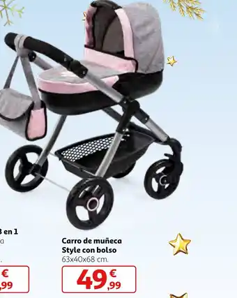 Alcampo Carro de muñeca Style con bolso oferta