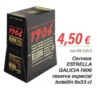 Cash Ifa Cerveza ESTRELLA GALICIA 1906 reserva especial botellín 6x33 cl oferta