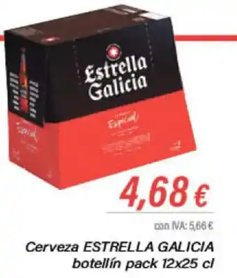 Cash Ifa Cerveza ESTRELLA GALICIA botellín pack 12x25 cl oferta