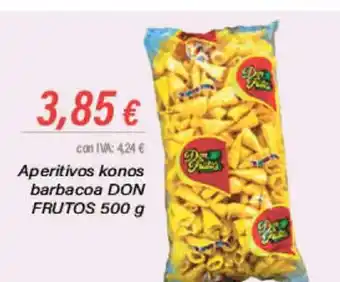 Cash Ifa Aperitivos konos barbacoa DON FRUTOS 500 g oferta