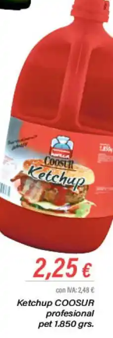 Cash Ifa Ketchup COOSUR profesional pet 1.850 grs. oferta