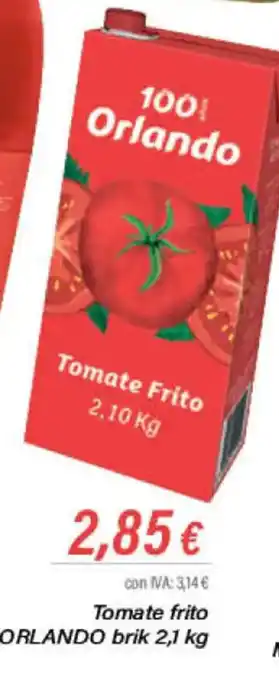 Cash Ifa Tomate frito ORLANDO brik 2,1 kg oferta