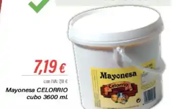 Cash Ifa Mayonesa CELORRIO cubo 3600 ml. oferta