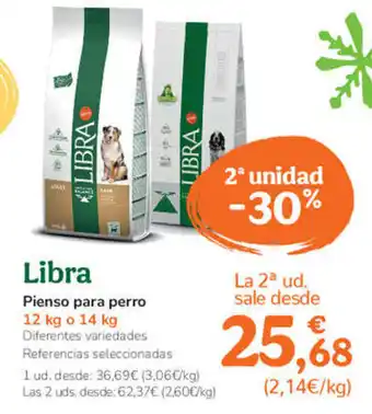 TiendAnimal Pienso para perro 12 kg o 14 kg oferta