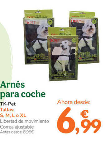 TiendAnimal Arnés para coche TK-Pet Tallas: oferta
