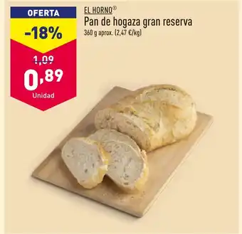 ALDI Pan de hogaza gran reserva oferta