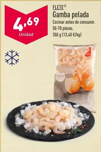 ALDI Gamba pelada oferta