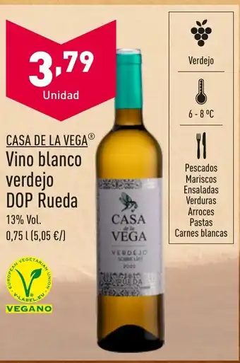 ALDI Vino blanco verdejo DOP Rueda oferta