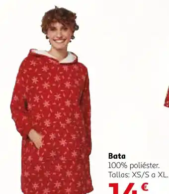 Alcampo Bata 100% poliéster. oferta
