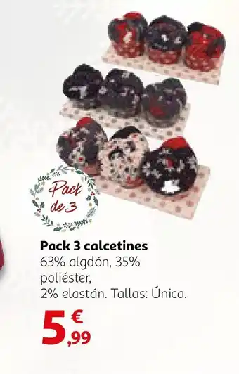 Alcampo Pack 3 calcetines oferta