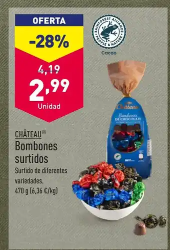 ALDI CHÂTEAUⓇ Bombones surtidos oferta
