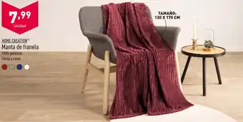 ALDI HOME CREATION® Manta de franela oferta