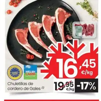 Eroski Chuletillas de cordero de Gales (1) oferta