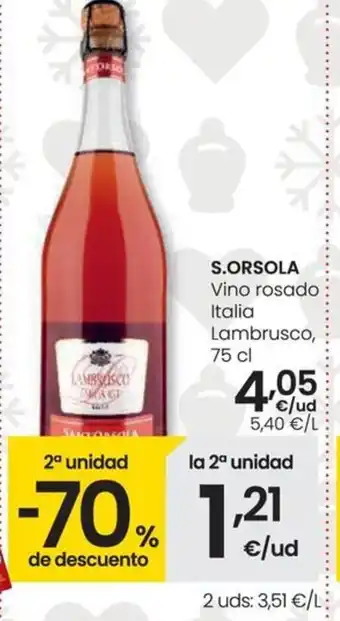 Eroski S.ORSOLA Vino rosado oferta