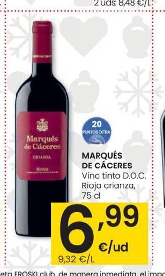 Eroski Marqués de Cáceres oferta