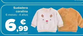 Carrefour Sudadera coralina oferta