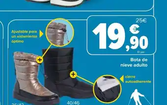 Carrefour Bota de nieve adulto oferta
