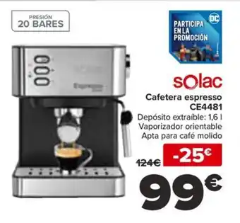 Carrefour Cafetera espresso CE4481 oferta