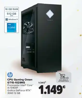 Carrefour CPU Gaming Omen GT15-1029NS Procesador Intel® Core™ 15-13400F oferta
