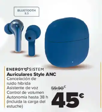 Carrefour ENERGY SISTEM Auriculares Style ANC oferta