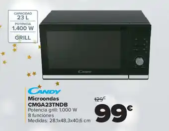 Carrefour CANDY Microondas CMGA23TNDB oferta