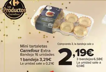 Carrefour Mini tartaletas Carrefour Extra oferta