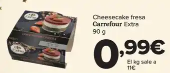 Carrefour Cheesecake fresa Carrefour Extra 90 g oferta